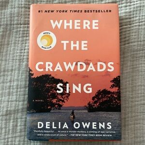 Where the Crawdads Sing by Delia Owens. Hardcover book